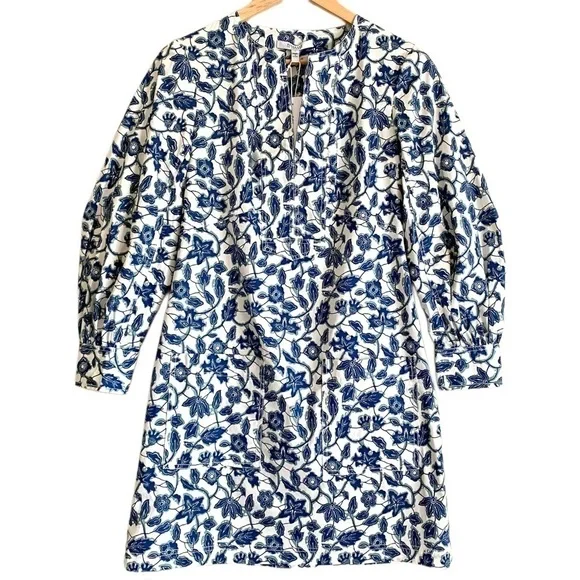 DEREK LAM 10 CROSBY Cotton Blend Preppy Floral Kasha Shift Dress 8 NWT Summer